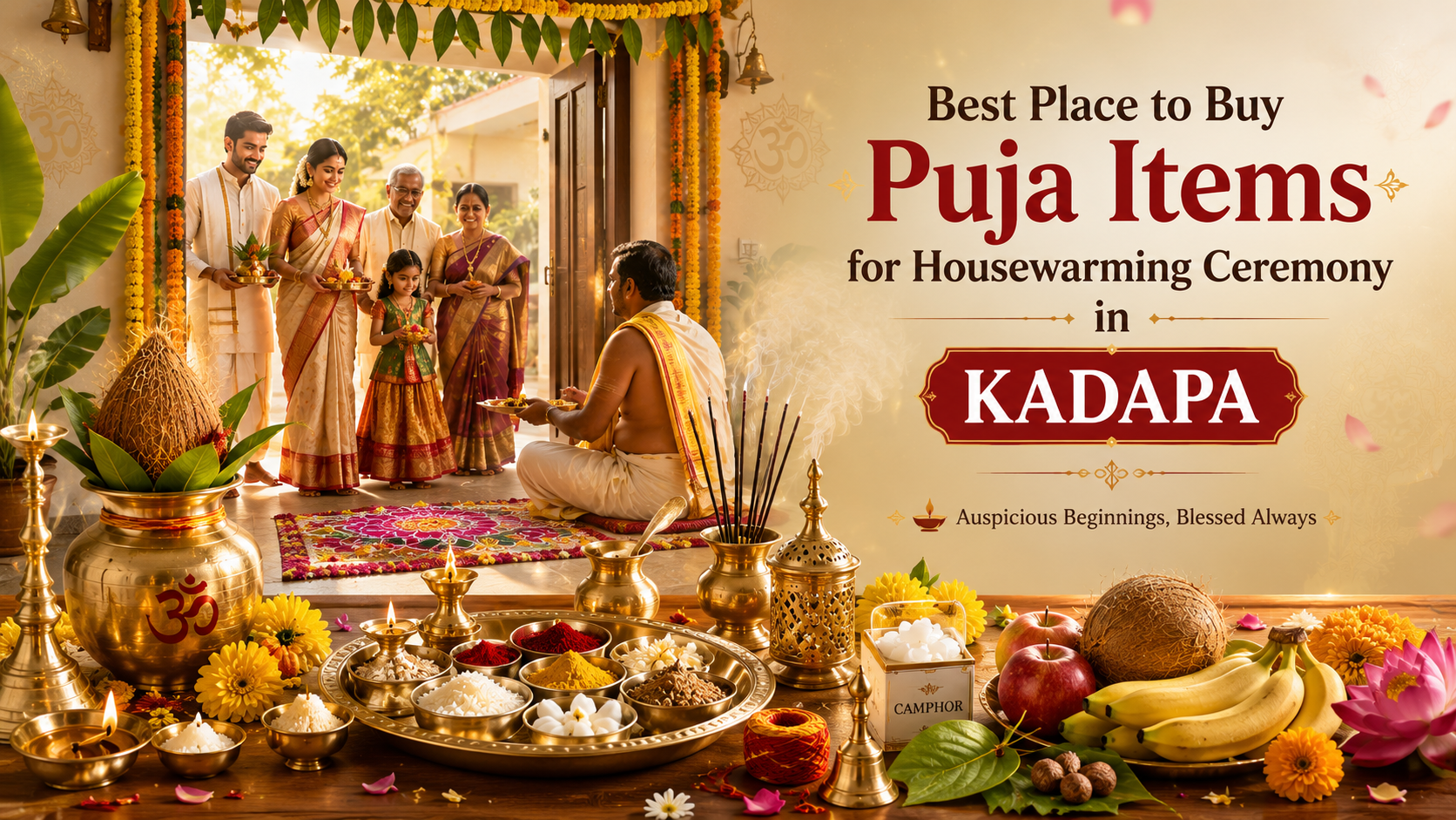 Best Place to Buy Puja Items for Housewarming Ceremony in Kadapa